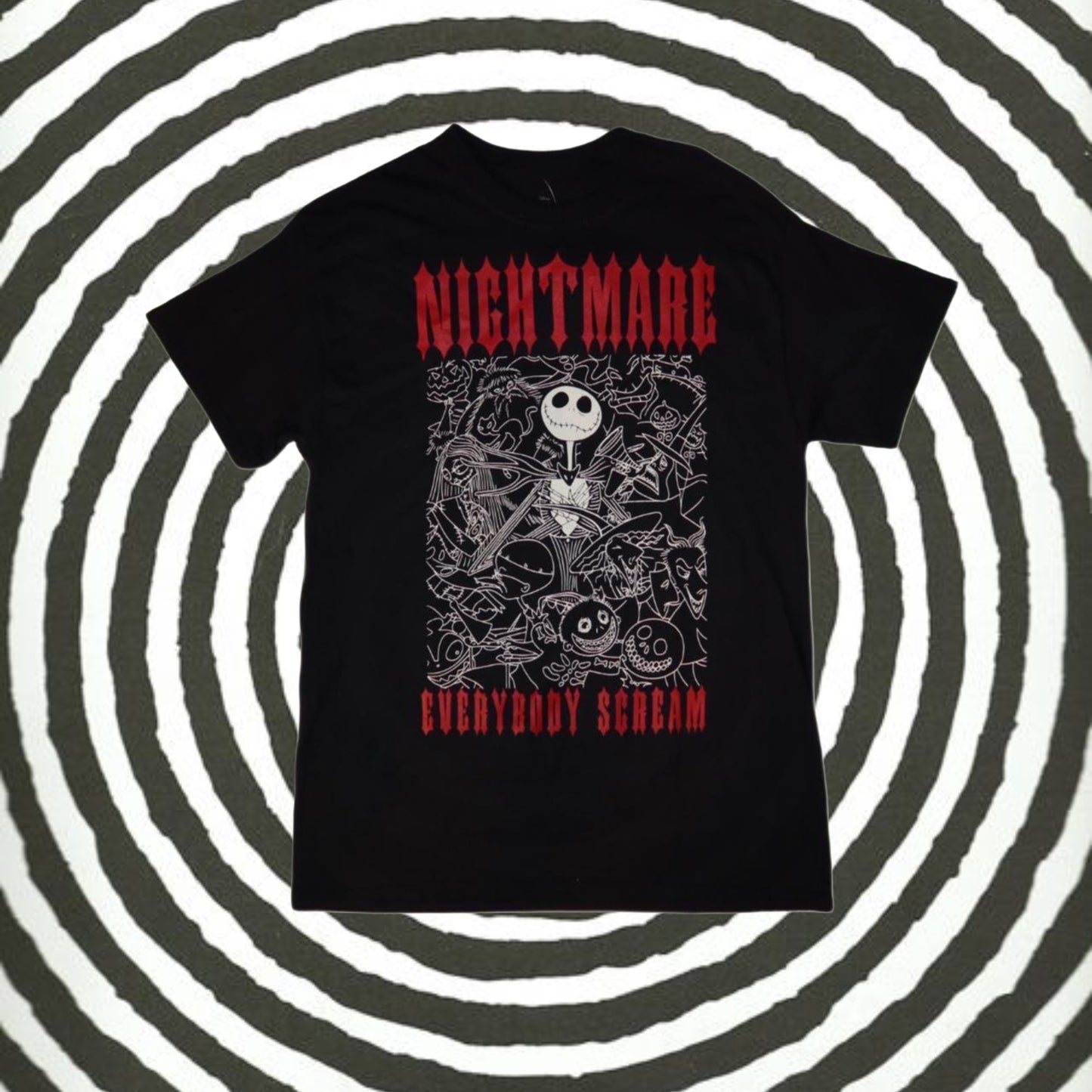 The Nightmare Before Christmas Everybody Scream T-Shirt -Medium