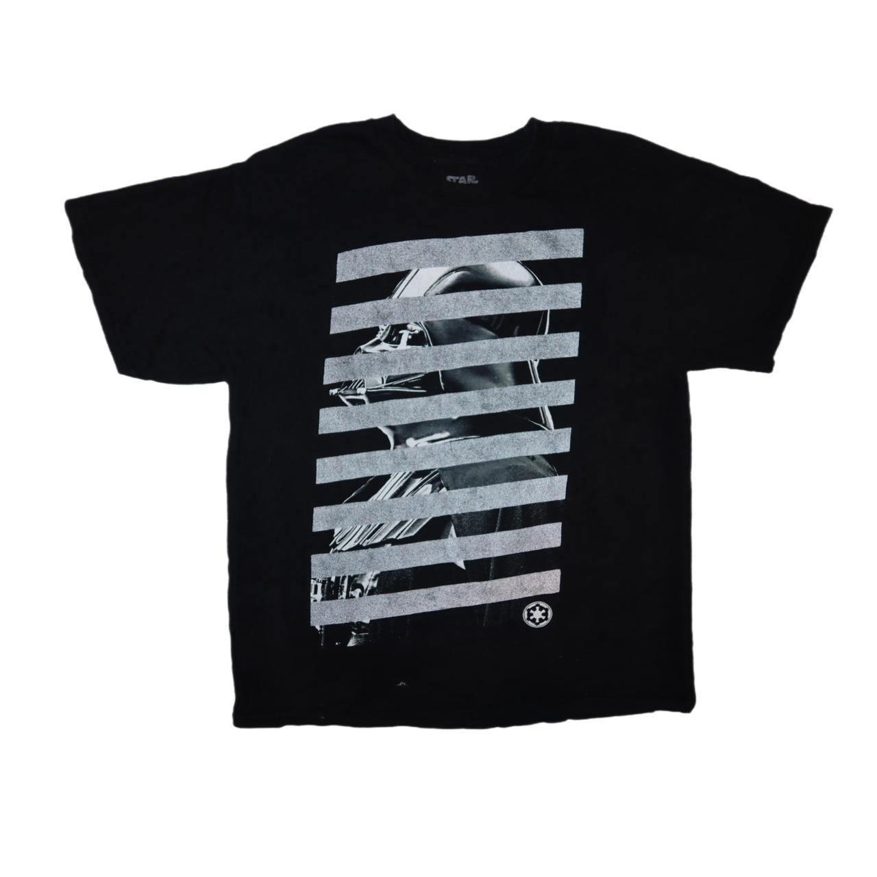 Star Wars Darth Vader Striped Black T-Shirt -Large