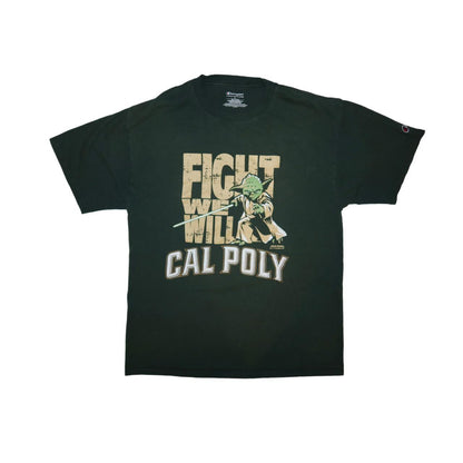 Cal Poly Pomona ‘Fight We Will’ Yoda T-Shirt Unisex- Large