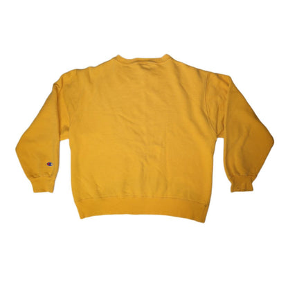 90’s Champion Made In USA Yellow Sweat-Shirt -Large