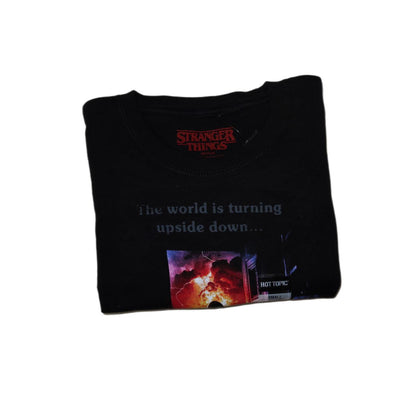HOT TOPIC Stranger Things Black Graphic (w Tags) T-Shirt Women’s -Small