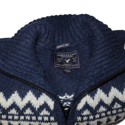 American Eagle Quarter Zip Sweater  Men's -Medium
