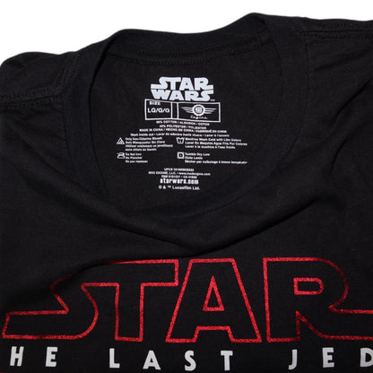 STAR WARS The Last Jedi Logo (Glittery) Black Women's -Large