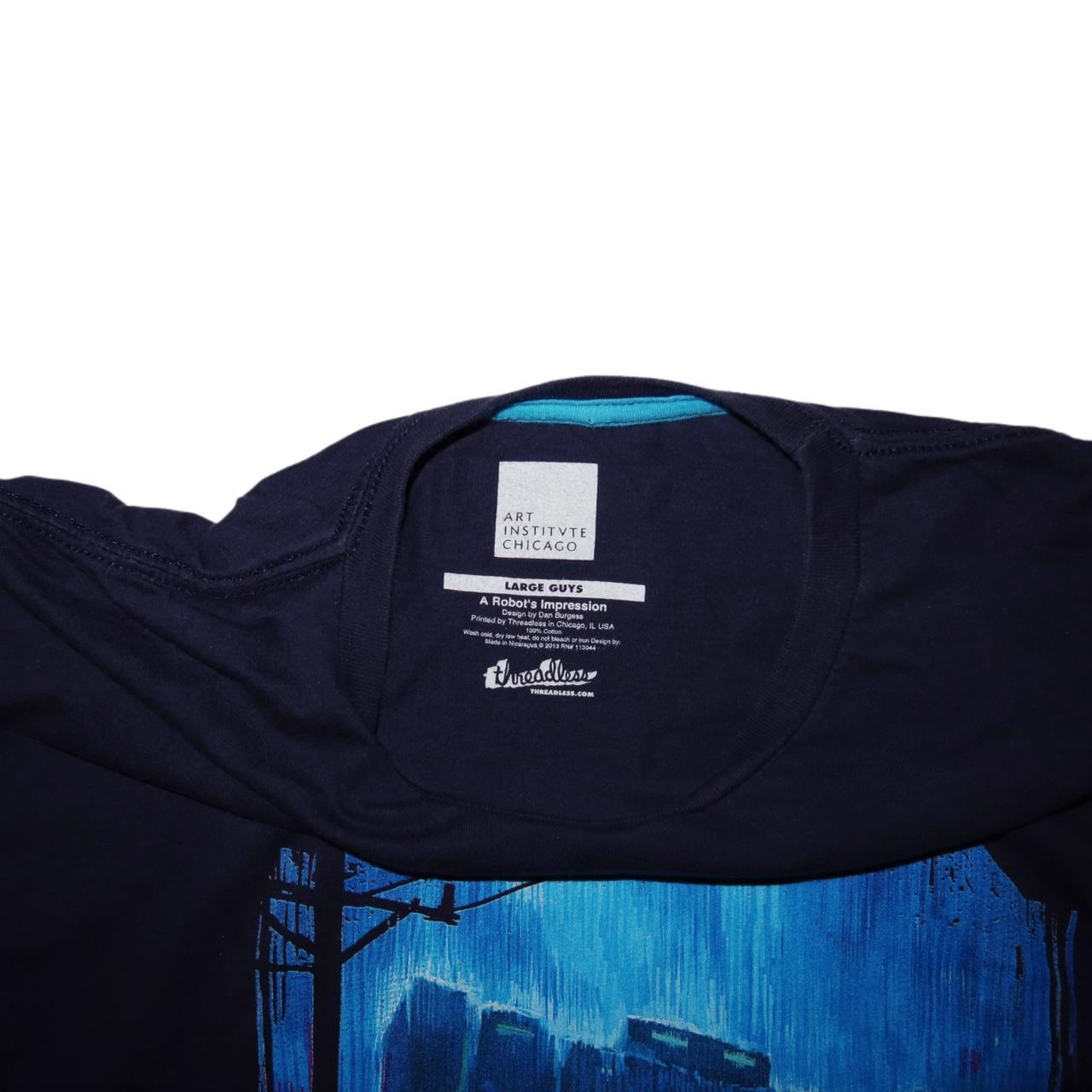 Art Institvte Chicago ‘A Robot’s Impression’ Design by Dan Burgess T-Shirt Men’s -Large