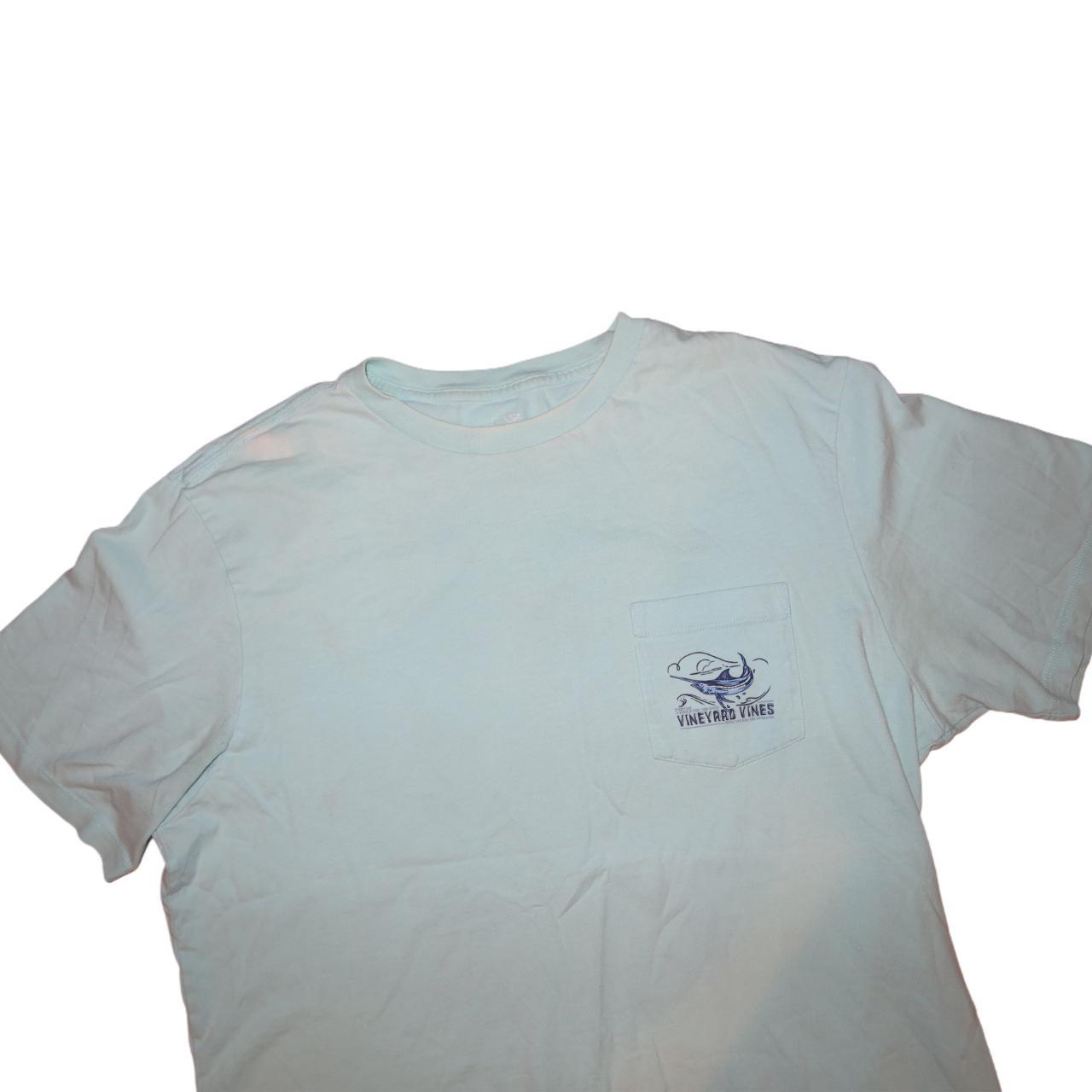 Vineyard Vines ‘Fishing for Marlin’ Pocket T-Shirt Men’s -Medium