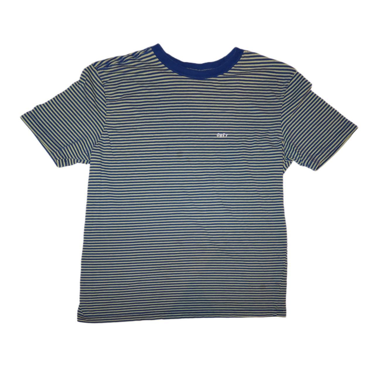 Obey Striped Static T-Shirt Men’s -Medium