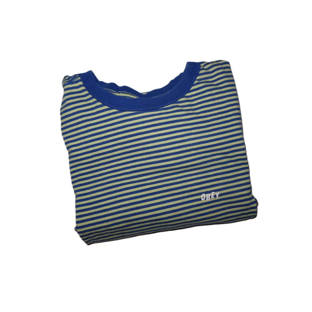 Obey Striped Static T-Shirt Men’s -Medium
