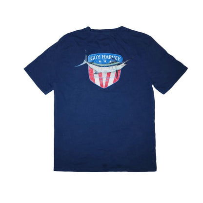 Guy Harvey An American Tradition Graphic Navy T-Shirt Men’s -Medium