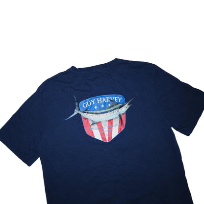 Guy Harvey An American Tradition Graphic Navy T-Shirt Men’s -Medium