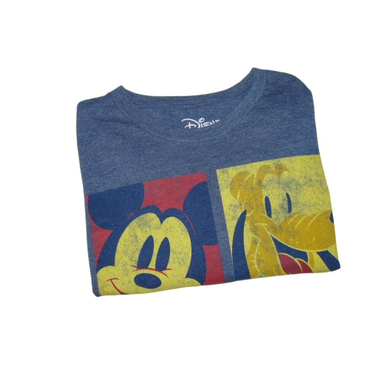 Disney Blue Mickey, Pluto, Goofy, & Donald Men's -Large