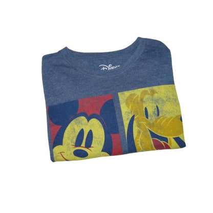 Disney Blue Mickey, Pluto, Goofy, & Donald Men's -Large