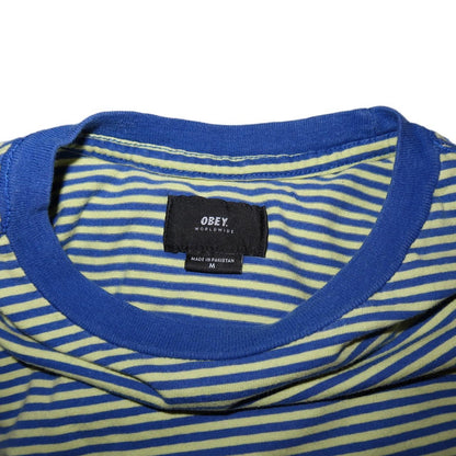 Obey Striped Static T-Shirt Men’s -Medium